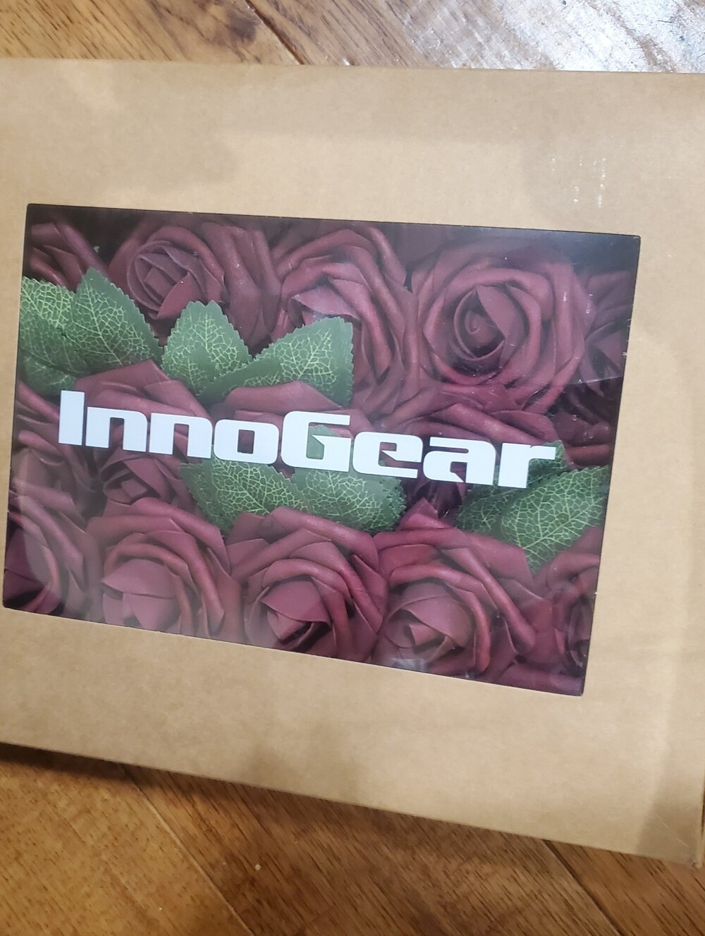 InnoGear Artificial Rose Flowers 50 Pcs - Burgundy Foam Roses